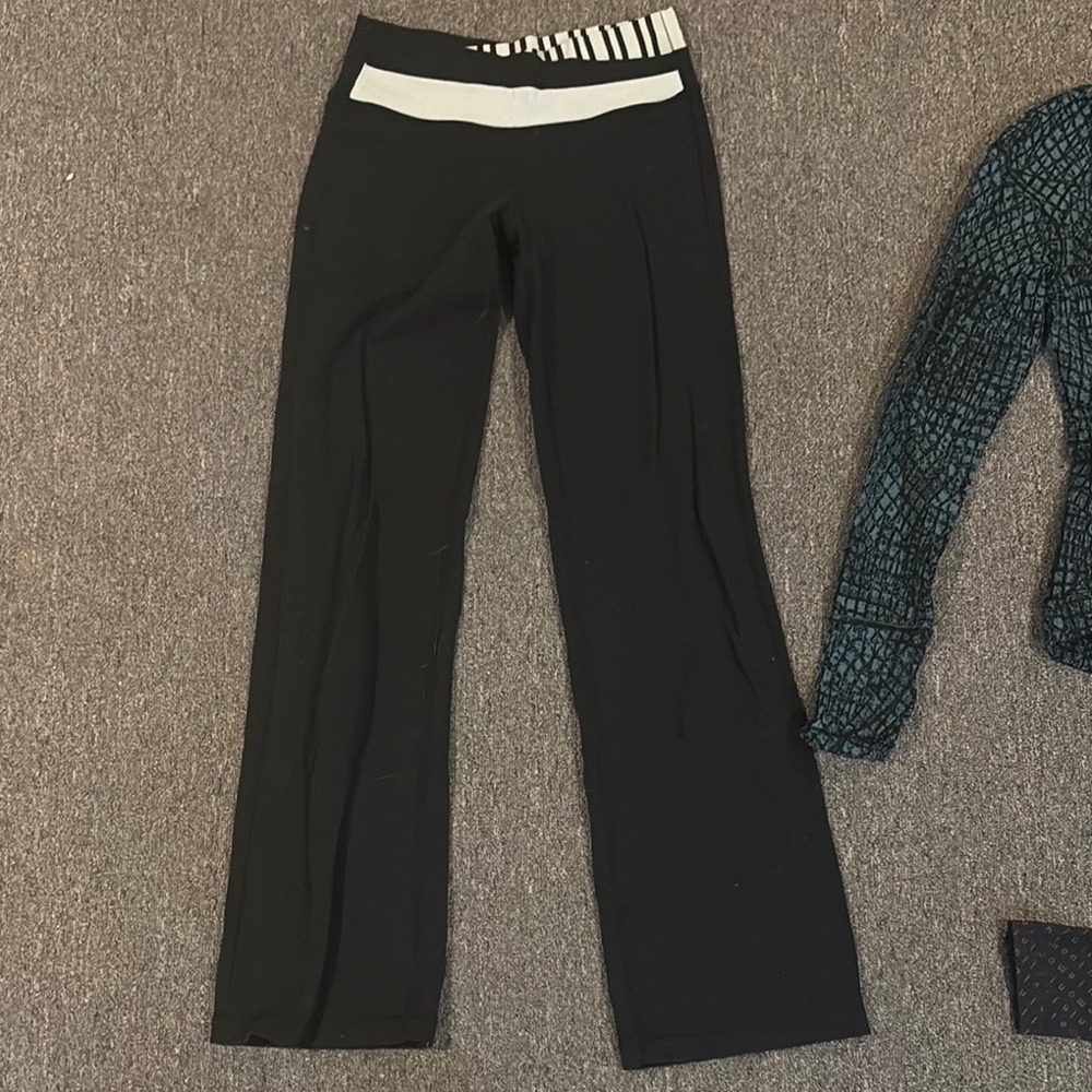 Lululemon Athletica Black Wide Leg Pants
